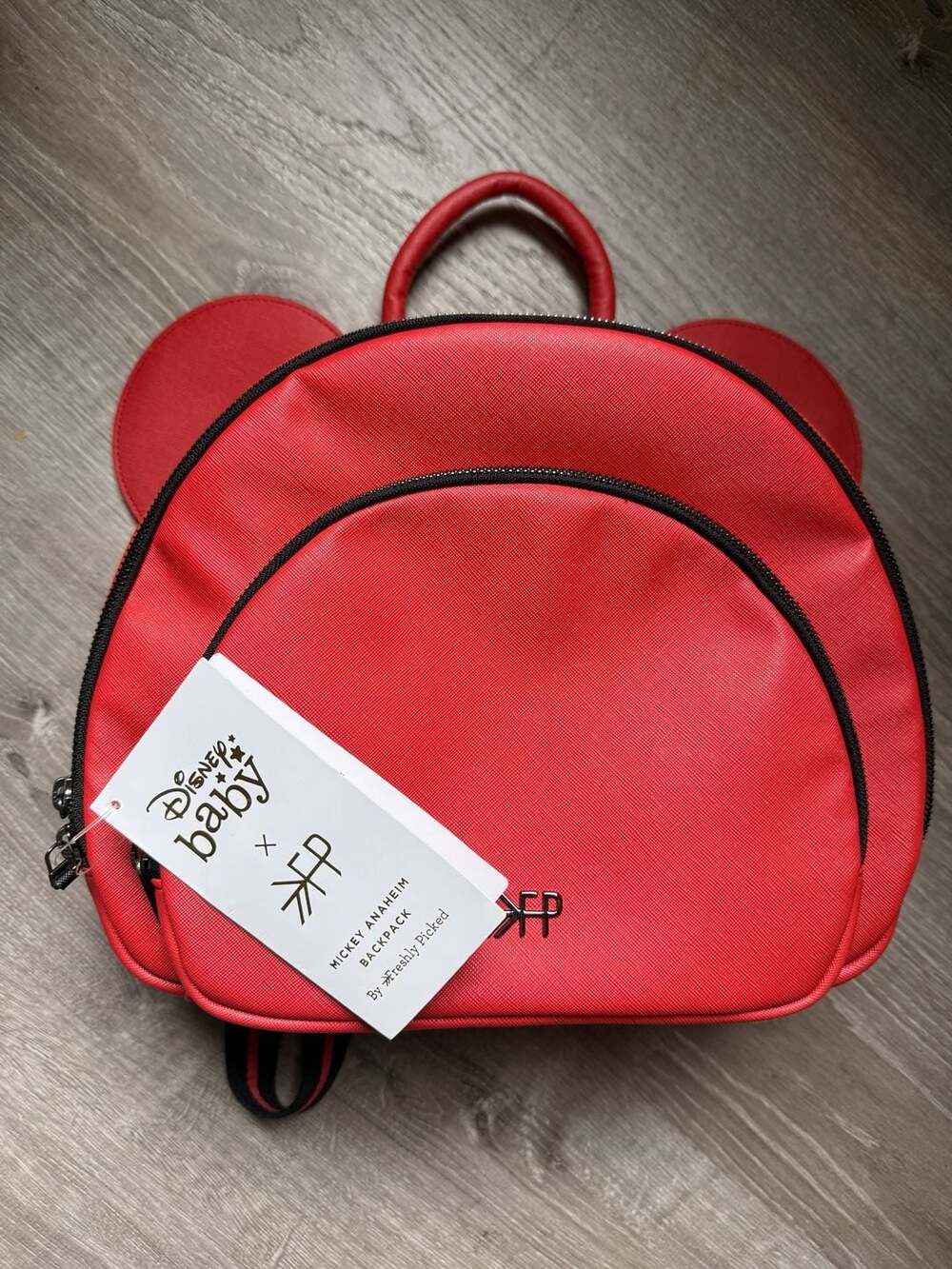 Freshly Picked Disney Baby Mickey Anaheim Backpack Red